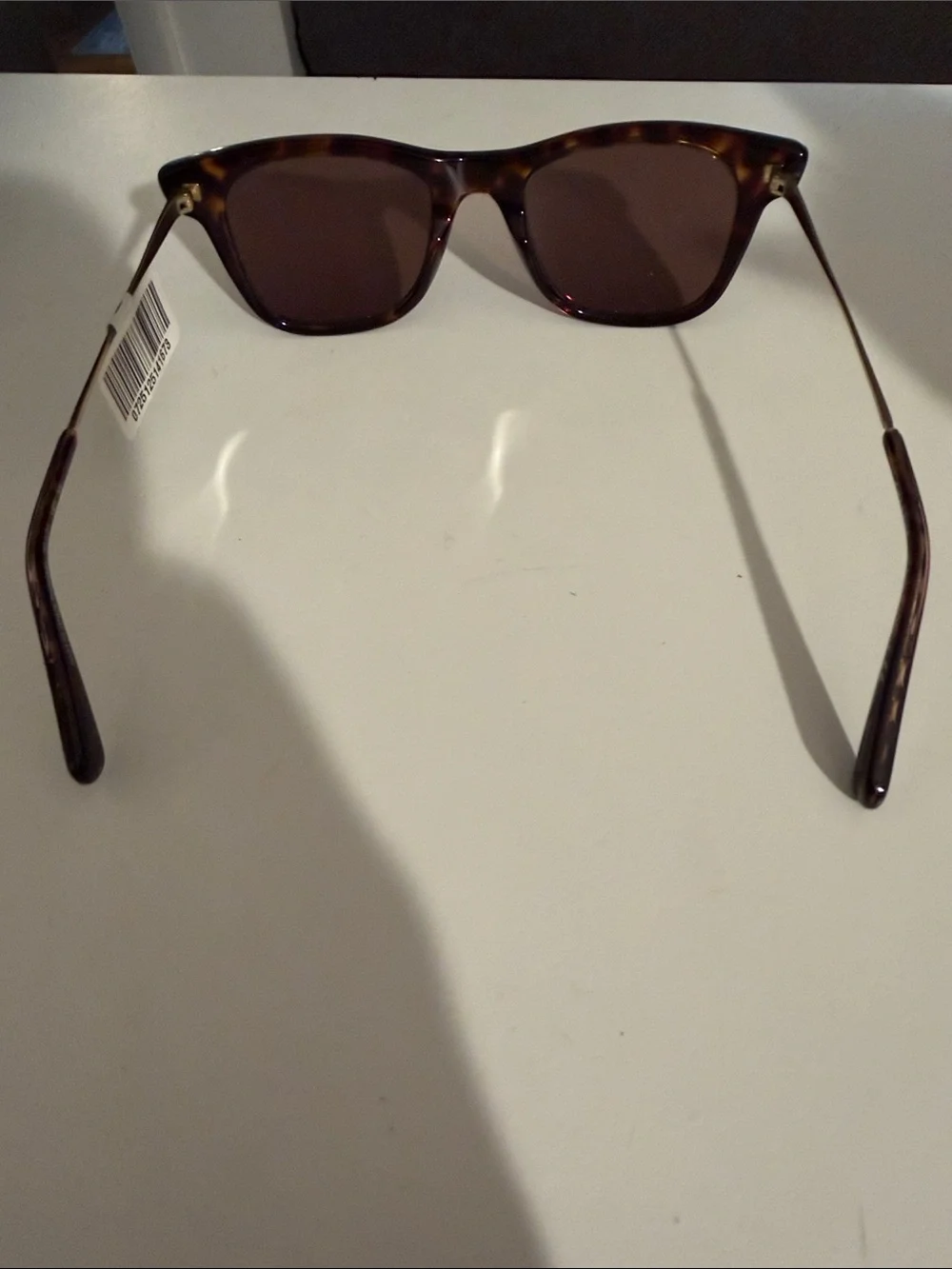 Coach Tortoiseshell Brown Slim Cat-Eye Sunglasses